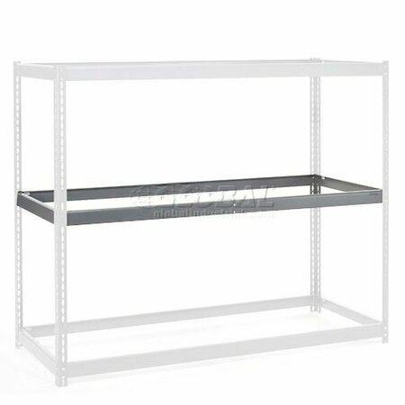 GLOBAL INDUSTRIAL Additional Shelf, Double Rivet, No Deck, 48inW x 48inD, Gray 502402